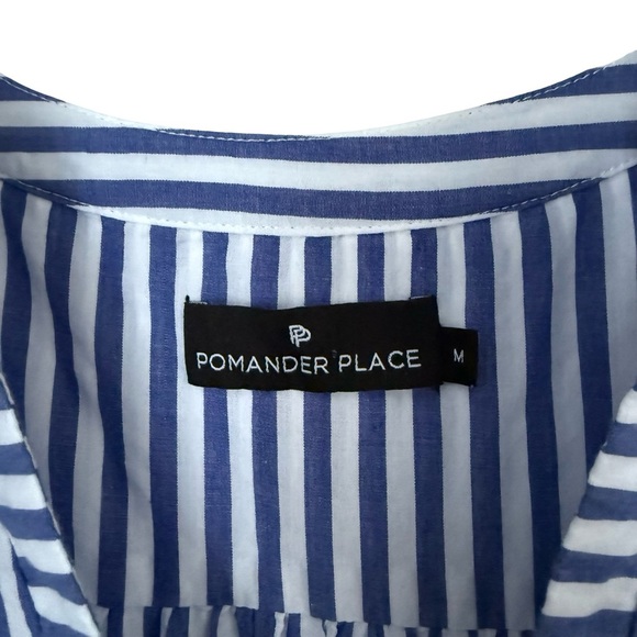 Tuckernuck Pomander Place Kenzo Cotton Poplin Striped Dress Sz - Picture 8 of 10